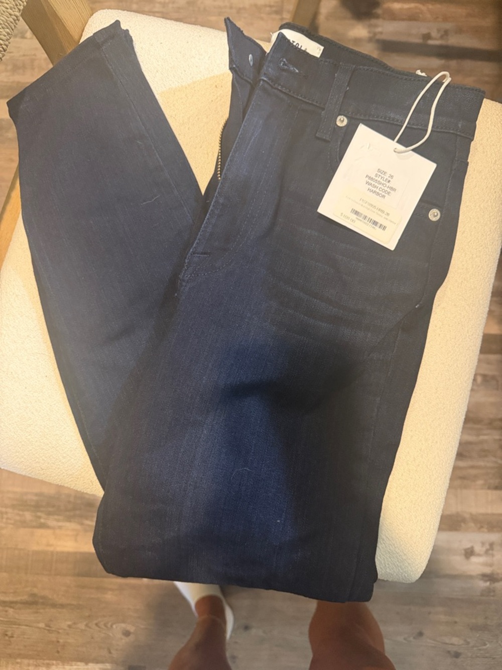pistola Women's Skinny Jeans in Dark Blue Wash
